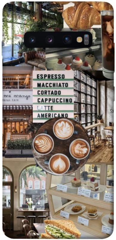 Чохол на Samsung Galaxy S10+ Coffee collage ver.5 фото 1 з 1