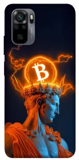 Чехол на Xiaomi Redmi Note 10 / Note 10s Bitcoin God фото 1 из 1