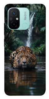 Чехол на Xiaomi Redmi 12C / Poco C55 Leopard in water фото 1 из 1