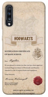 Чехол на Samsung Galaxy A70 (A705F) The Hogwarts acceptance letter фото 1 из 1