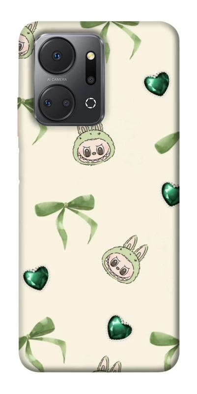 Чохол на Huawei Honor X7a Labubu Green Heart фото 1 з 1