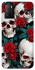 Чохол на Xiaomi Poco M3 skull and rose фото 1 з 1