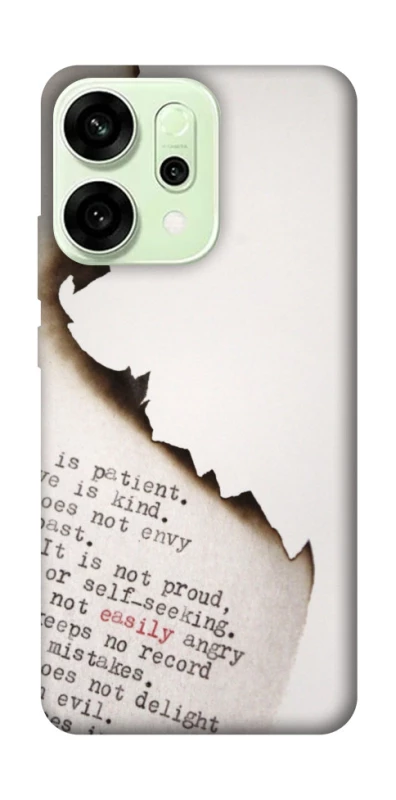 Чохол на Oppo Reno 14 Вірші фото 1 з 1