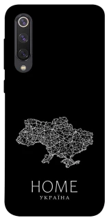 Чехол на Xiaomi Mi 9 SE Ukraine black map фото 1 из 1
