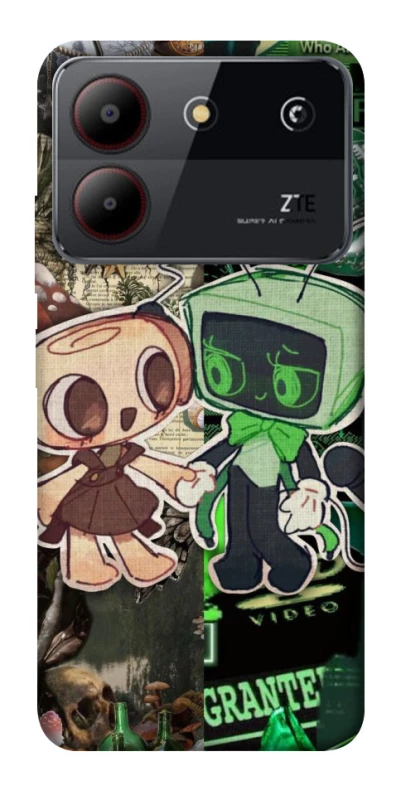 Чохол на ZTE Blade A54 4G Dandy World Shelly Art фото 1 з 1