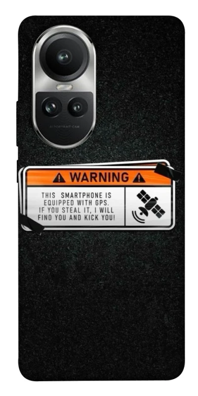 Чохол на Oppo Reno 10 Warning фото 1 з 1
