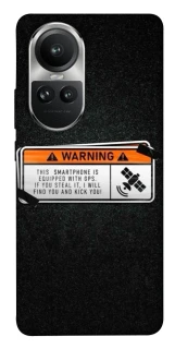 Чехол на Oppo Reno 10 Warning фото 1 из 1