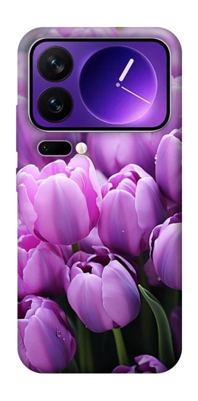 Чохол на Xiaomi 17 Pro Max Фіолетові тюльпани фото 1 з 1