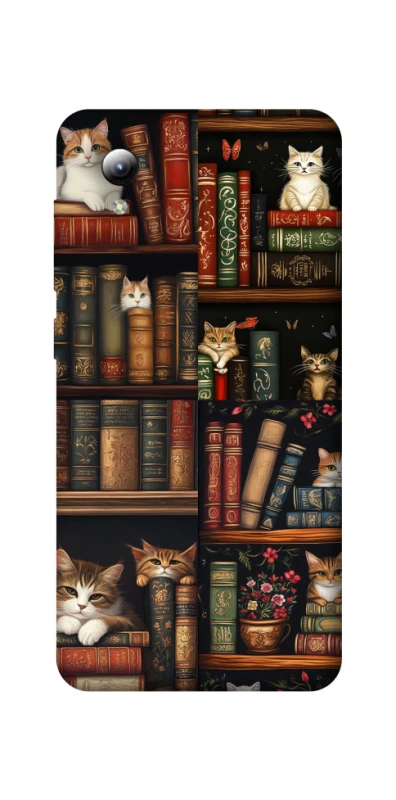 Чехол на ZTE Blade A3 (2019) Cats & Books фото 1 из 1