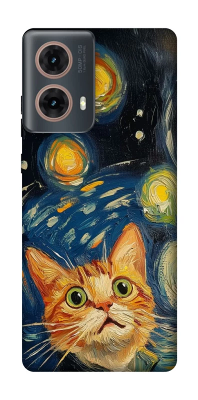 Чохол на Motorola Moto G85 paint cat фото 1 з 1