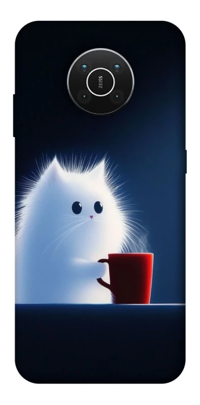 Чохол на Nokia X10 / X20 Чохол кіт з кавою фото 1 з 1