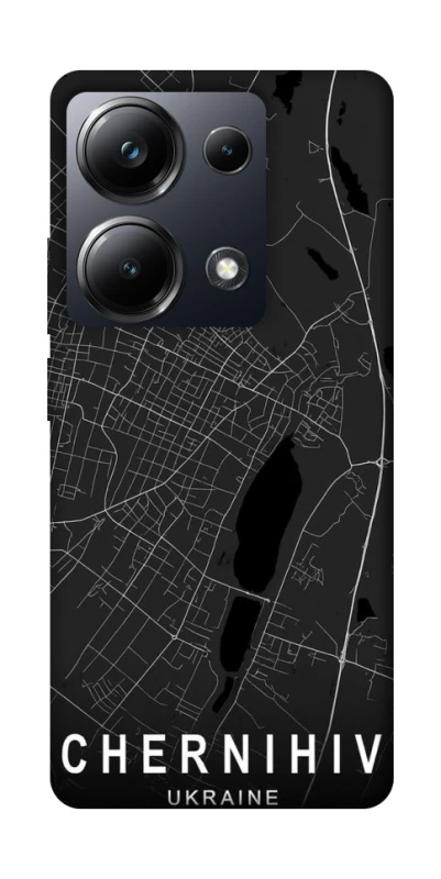 Чохол на Xiaomi Poco M6 Pro 4G Chernihiv map фото 1 з 1