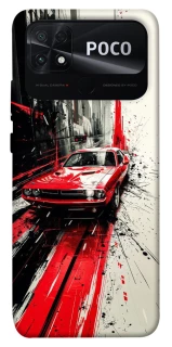 Чехол на Xiaomi Poco C40 Painted Mustang фото 1 из 1