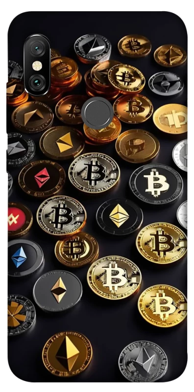 Чехол на Xiaomi Redmi Note 6 Pro Many coins фото 1 из 1