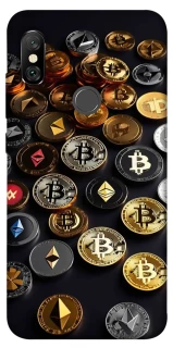 Чехол на Xiaomi Redmi Note 6 Pro Many coins фото 1 из 1