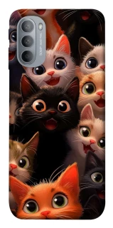 Чохол на Motorola Moto G31 happy cats фото 1 з 1