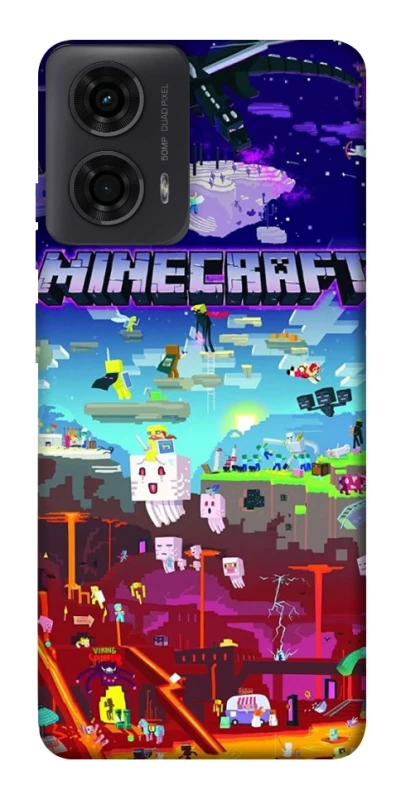 Чохол на Motorola Moto G24 Minecraft world фото 1 з 1