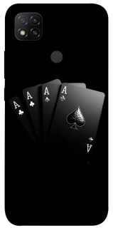 Чохол на Xiaomi Redmi 9C Black Cards фото 1 з 1
