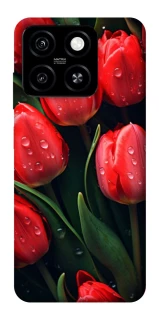 Чохол на ZTE Blade A55 4G Червоні тюльпани фото 1 Чохол на ZTE Blade A55 4G Червоні тюльпани фото 1 з 1