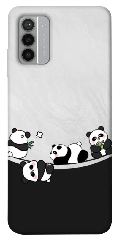 Чехол на Nokia G42 Four pandas фото 1 из 1