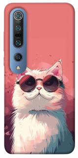 Чохол на Xiaomi Mi 10 / Mi 10 Pro Сat with glasses фото 1 з 1