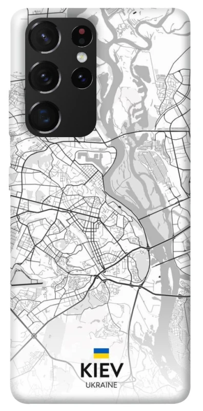 Чехол на Samsung Galaxy S21 Ultra Kiev white map фото 1 из 1