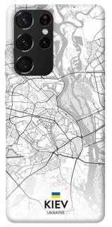 Чохол на Samsung Galaxy S21 Ultra Kiev white map фото 1 з 1