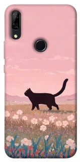 Чехол на Huawei P Smart Z cat on a field фото 1 из 1