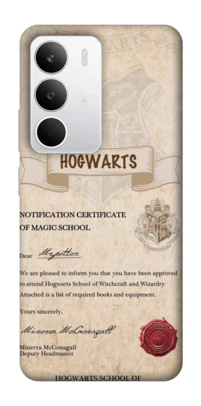 Чехол на Realme C71 The Hogwarts acceptance letter фото 1 из 1