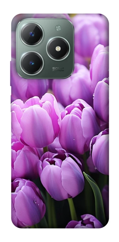 Чохол на Realme C61 Фіолетові тюльпани фото 1 з 1
