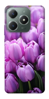 Чехол на Realme C61 Фиолетовые тюльпаны фото 1 из 1