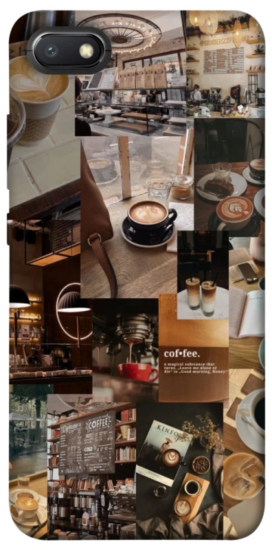 Чохол на Xiaomi Redmi 6A Coffee collage ver.2 фото 1 з 1