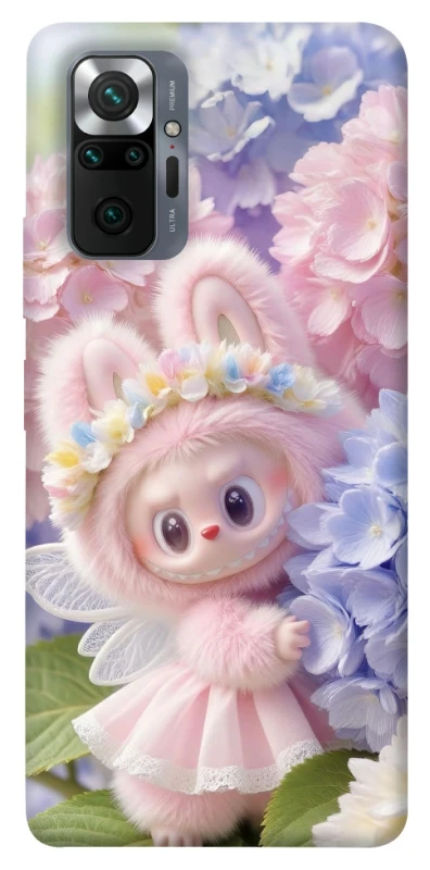 Чохол на Xiaomi Redmi Note 10 Pro Labubu & Flowers ver.1 фото 1 з 1
