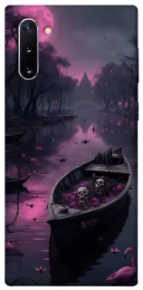 Чехол на Samsung Galaxy Note 10 Boat and flamingo фото 1 из 1