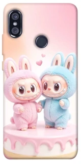 Чехол на Xiaomi Redmi Note 5 Pro / Note 5 (AI Dual Camera) Labubu Twins фото 1 из 1