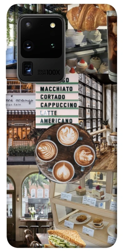 Чохол на Samsung Galaxy S20 Ultra Coffee collage ver.5 фото 1 з 1