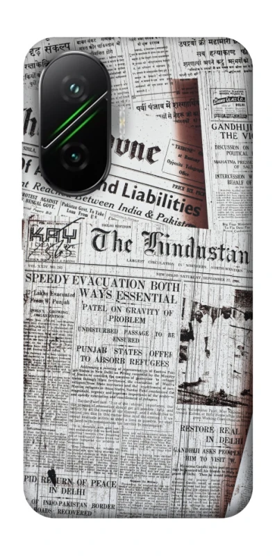 Чохол на Xiaomi Poco F7 Газети фото 1 з 1