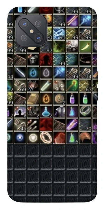 Чехол на Oppo A92s Inventory menu ver.2 фото 1 из 1