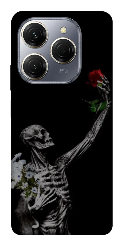 Чехол на TECNO Spark 20 Pro Skeleton vs Rose фото 1 из 1