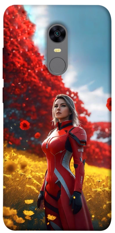 Чехол на Xiaomi Redmi 5 Plus / Redmi Note 5 (Single Camera) Cyber space girl ver.5 фото 1 из 1