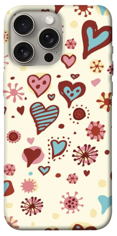 Чехол на Apple iPhone 15 Pro Max (6.7") Pretty hearts фото 1 из 1
