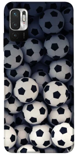 Чехол на Xiaomi Poco M3 Pro 4G / 5G Футбольные мячи фото 1 из 1