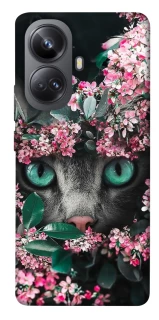 Чохол на Realme 10 Pro+ Кіт в квітах фото 1 з 1