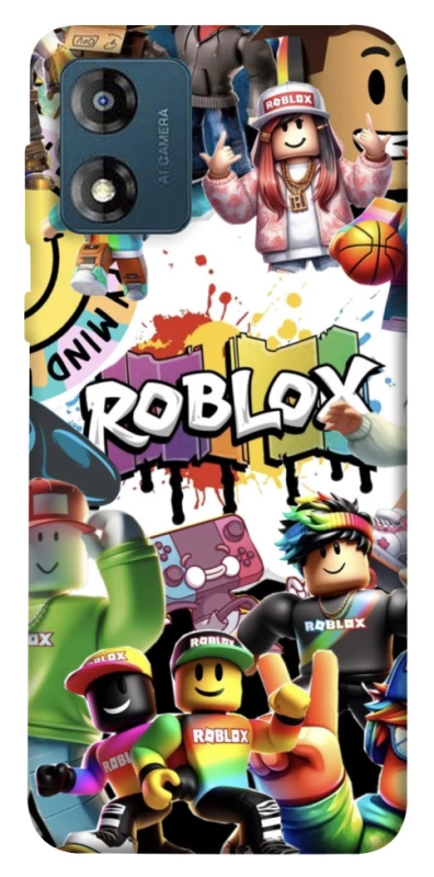 Чохол на Motorola Moto E13 Roblox Characters Collage фото 1 з 1