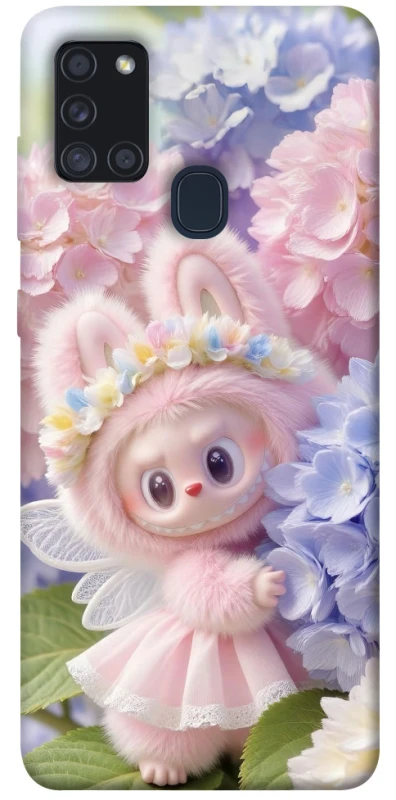 Чохол на Samsung Galaxy A21s Labubu & Flowers ver.1 фото 1 з 1