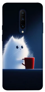 Чехол на OnePlus 7 Pro Чехол кот с кофе фото 1 из 1