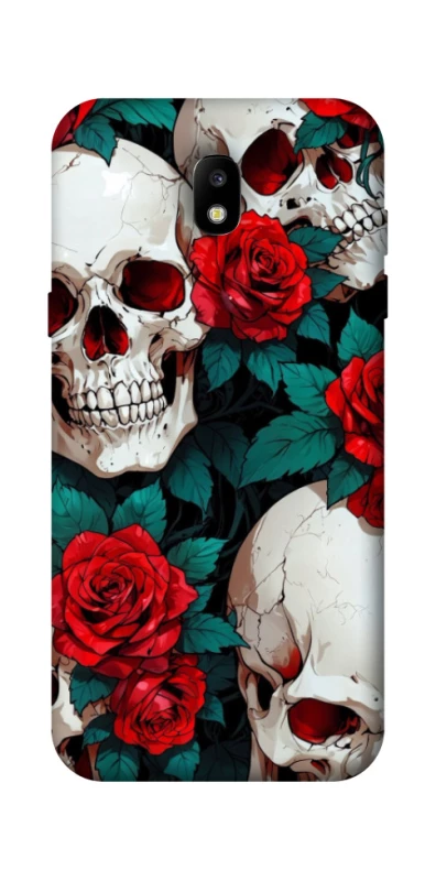Чохол на Samsung Galaxy J5 (2017) skull and rose фото 1 з 1
