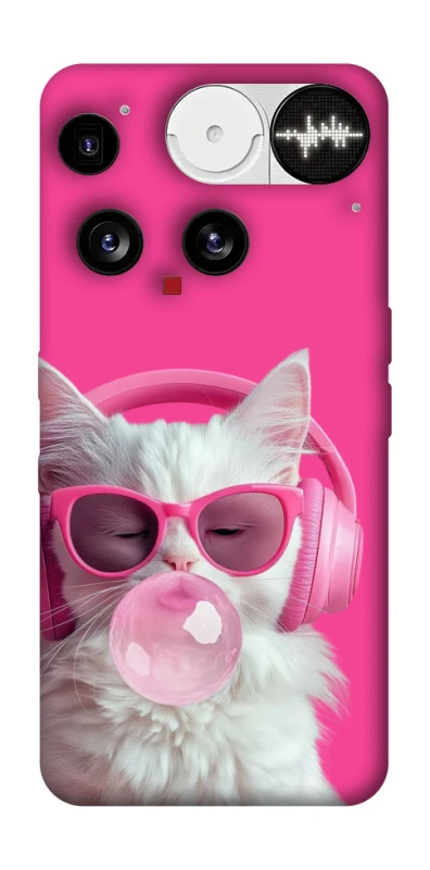 Чохол на Nothing Phone (3) Pink kitty фото 1 Чохол на Nothing Phone (3) Pink kitty фото 1 з 1