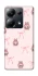 Чехол на Xiaomi Poco M6 Pro 4G Pink bows and Labubus фото 1 из 1
