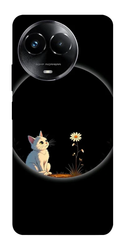 Чехол на Realme C67 4G Cat and flower фото 1 из 1